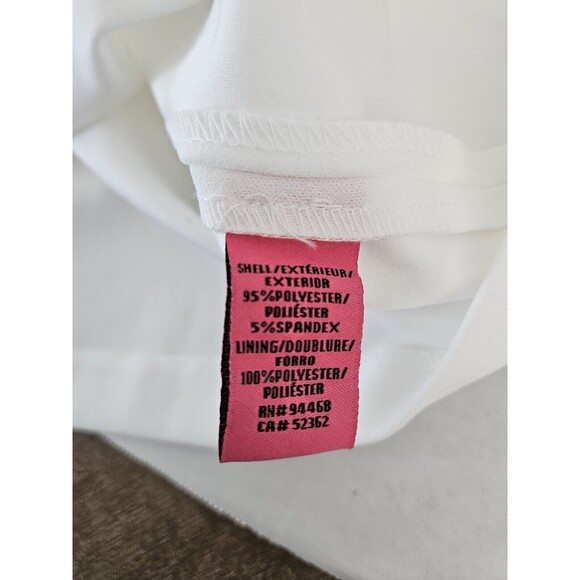 Betsey Johnson White Sheath Mini Dress Open Back Vintage Sz 10 See Measurements - Picture 8 of 10